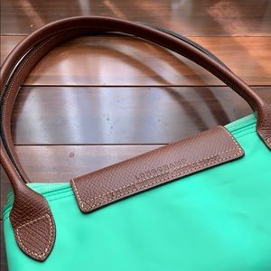 Light green long champ bag